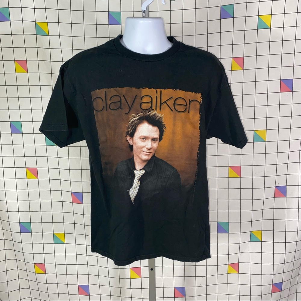 Clay Aiken 2004 tour shirt large vintage clay aiken